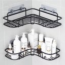 Ver imagem 4 de Suporte Multiuso Organizador Cozinha Banheiro Uso Prático - Preto