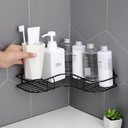 Ver imagem 5 de Suporte Multiuso Organizador Cozinha Banheiro Uso Prático - Preto