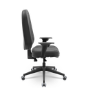 Ver imagem 2 de Cadeira Presidente Premium Plaxmetal Base Italia Braços Reguláveis Vinil Preto T19