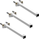 Ver imagem 1 de 03 Suportes Refletor Base Reta Braço 40 Cm 3 Cjts - Branco
