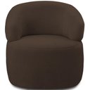 Ver imagem 5 de Kit 2 Poltronas Giratórias Sala de Estar Living Orgânico Carmen F04 Veludo Marrom - Lyam Decor