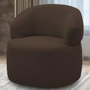 Ver imagem 7 de Kit 2 Poltronas Giratórias Sala de Estar Living Orgânico Carmen F04 Veludo Marrom - Lyam Decor