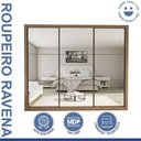 Ver imagem 2 de Guarda Roupa Casal Ravena com 9 Espelho 3 Portas Minastex Carvalho