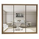 Ver imagem 7 de Guarda Roupa Casal Ravena com 9 Espelho 3 Portas Minastex Carvalho
