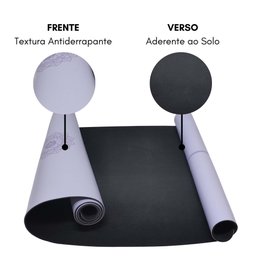 Tapete para Yoga Pilates Grosso 10mm Premium Esteira Tatame Super Resistente Grande Emborrachado Exe - 9