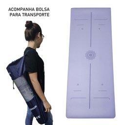 Tapete para Yoga Pilates Grosso 10mm Premium Esteira Tatame Super Resistente Grande Emborrachado Exe - 7