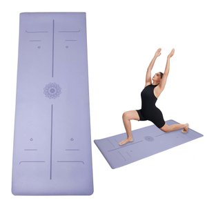 Tapete para Yoga Pilates Grosso 10mm Premium Esteira Tatame Super Resistente Grande Emborrachado Exe