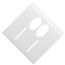 Ver imagem 4 de Placa 4x4 P/ 2 Interruptores + 2 Tomadas Branca Novara