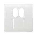 Ver imagem 3 de Placa 4x4 P/ 2 Interruptores + 2 Tomadas Branca Novara