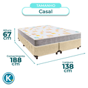 Ver imagem 3 de Colchão Casal D20 + Box Blindado - D20 Inducol