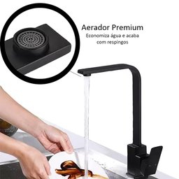 Torneira Gourmet Slim para Cozinha Churrasqueira Lavabo Função Corpo 360° e Água Quente e Fria - 4