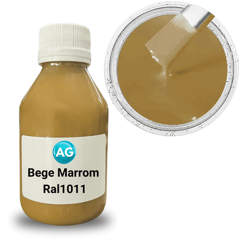Cor Sólida Bege Marrom Ag - Ral1011