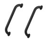 Barra de Apoio Alça 40cm Preto Kit 2 Unidades Inox Acessibil - 1