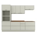 Ver imagem 2 de Cozinha Completa Fineze 6 Portas 8 Gavetas com Tampo 100% MDF Areia Hp/Cinamomo - Henn