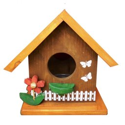 Casinha de Passarinho Laranja - 1