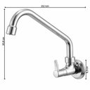 Ver imagem 4 de Torneira Cozinha Parede Essence 1/4 de Volta 27397 Meber - Cromado