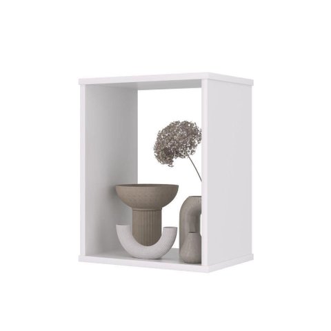 Nicho França 1 Compartimento Vertical ou Horizontal Branco Plata Móveis 45cm
