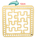 Ver imagem 2 de Base Bordado Croche - Quadrada - Mdf - Cru - 12cm - Autismo