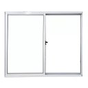 Ver imagem 1 de Janela de Alumínio Lado Esquerdo 2 Folhas sem Grade 100x100cm Branco Allo Esquadrias