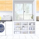 Ver imagem 2 de Janela de Alumínio Lado Esquerdo 2 Folhas sem Grade 100x100cm Branco Allo Esquadrias