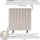 Ver imagem 5 de Cabeceira Estofada Cama Solteiro 100 cm Sophia Carla Corino:Bege