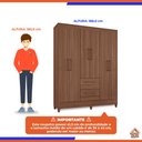 Ver imagem 4 de Guarda-Roupas Star 100% MDF Tuboarte 6 Portas 2 Gavetas