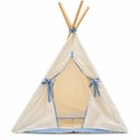 Ver imagem 1 de Cabana Casinha Infantil Toca Tenda Barraca de Algodão Azul