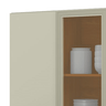 Armário Aéreo Poxis C/ 3 Portas 100% MDF Areia / Nature - 3