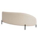 Ver imagem 7 de Sofá Curvo Porto 03 Lugares 180cm Pés Preto Bouclé Off White - Nexta Casa