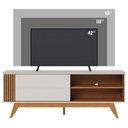 Ver imagem 7 de Rack Bancada Tv 65 Pol 160 Cm Otawa Off White Matte Freijo Colibri