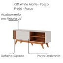 Ver imagem 6 de Rack Bancada Tv 65 Pol 160 Cm Otawa Off White Matte Freijo Colibri