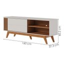 Ver imagem 3 de Rack Bancada Tv 65 Pol 160 Cm Otawa Off White Matte Freijo Colibri
