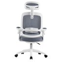Ver imagem 5 de Cadeira de Escritório Ergonômica Cinza/branca Elements Astra