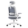 Cadeira de Escritório Ergonômica Cinza/branca Elements Astra - 4