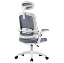 Ver imagem 4 de Cadeira de Escritório Ergonômica Cinza/branca Elements Astra