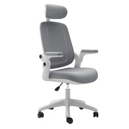 Cadeira de Escritório Ergonômica Cinza/branca Elements Astra - 1