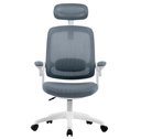 Ver imagem 2 de Cadeira de Escritório Ergonômica Cinza/branca Elements Astra