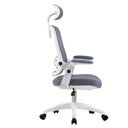 Ver imagem 3 de Cadeira de Escritório Ergonômica Cinza/branca Elements Astra