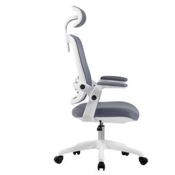 Cadeira de Escritório Ergonômica Cinza/branca Elements Astra - 3
