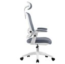 Ver imagem 3 de Cadeira de Escritório Ergonômica Cinza/branca Elements Astra