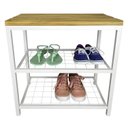 Ver imagem 2 de Sapateira Banco Strassis Design Sd-5001-50:branco