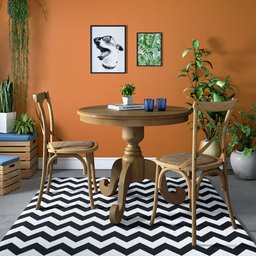 Mesa de Canto Redonda 90x90cm em Madeira Troia - Iaza Móveis - 7