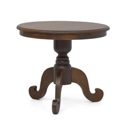 Mesa de Canto Redonda 90x90cm em Madeira Troia - Iaza Móveis - 1