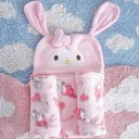 Ver imagem 2 de Manta com Capuz Coral Fleece Turma da Hello Kitty 75x90cm My Melody