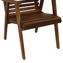 Ver imagem 7 de Cadeira Summer C- Braços Madeira Imbuia Maciça Assento e Encosto Ripado Stain Imbuia