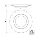 Ver imagem 5 de Jogo 28 Pratos Raso Mesa Canyon Porcelana Decorada 25 Cm - Tramontina