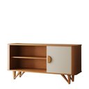 Ver imagem 5 de Rack Venice 120cm para Tv até 50" com Pés em Madeira Maciça Nature/off White