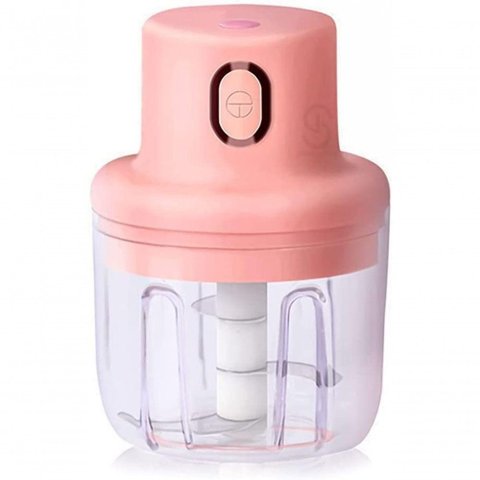 Triturador de Alho Elétrico Processador de Alimentos Recarregável Usb