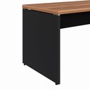 Ver imagem 6 de Mesa de Escritório Escrivaninha L 1,70m Pé Painel F5 Office Cor:nogal com Preto