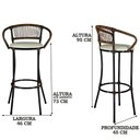 Ver imagem 3 de 4 Banquetas Bar, Balcão Branco Gelo Argila Cancún